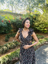 Load image into Gallery viewer, Fate Floral Cutout Maxi Dress