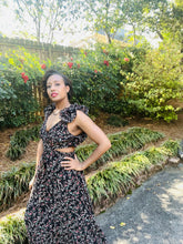 Load image into Gallery viewer, Fate Floral Cutout Maxi Dress