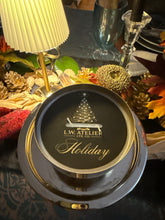 Load image into Gallery viewer, Holiday Brush Gold Metal Bowl Votive Candles