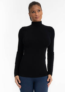 Long Sleeve Mock Neck Top