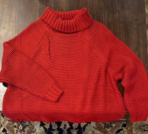 Rust Orange Oversized Sweater