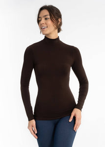 Long Sleeve Mock Neck Top