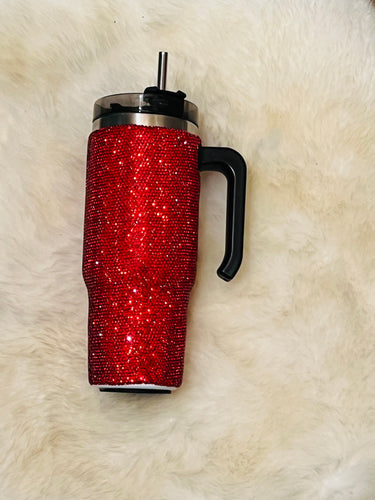 Red Large Diamond Thermos