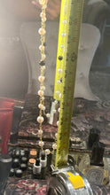 Load image into Gallery viewer, Extra Long 31” Pearl, Gold, &amp; Black Fashion Inspired Necklace